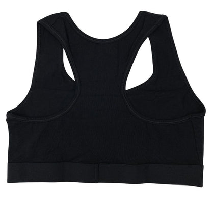 Balenciaga Jersey Logo Sports Bra Stretch Inner Wear Cotton Black High Quality — view 2