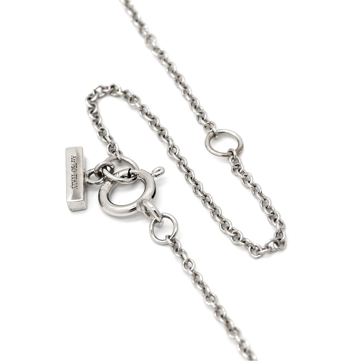 Tiffany & Co Necklace T Turquoise Circle Pendant Blue White Gold T& 18K — view 5