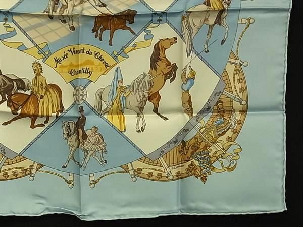 Hermes Musee Vivant du Cheval Chantilly Carre 45 Petit Gavroche Silk Scarf — view 3