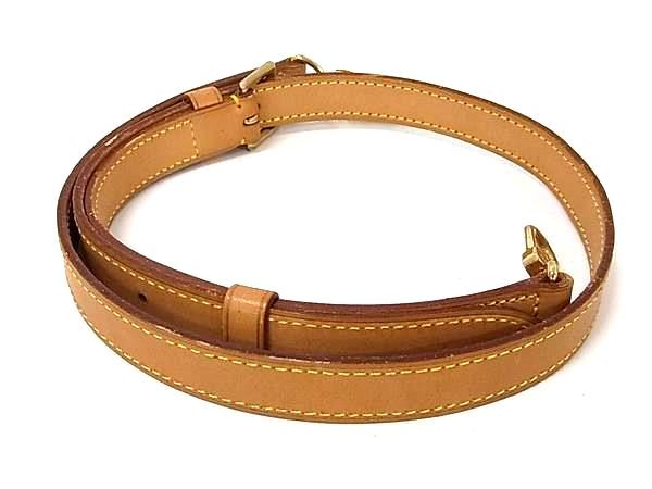 Louis Vuitton Leather Bag Shoulder Strap Belt Crossbody Brown — view 2