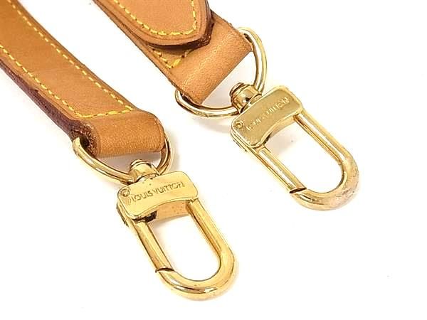 Louis Vuitton Leather Bag Shoulder Strap Belt Crossbody Brown — view 3