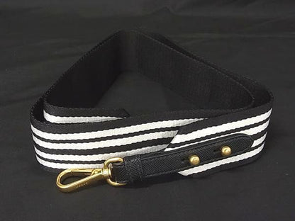 Prada Shoulder Strap for Canvas Bag Crossbody Black White