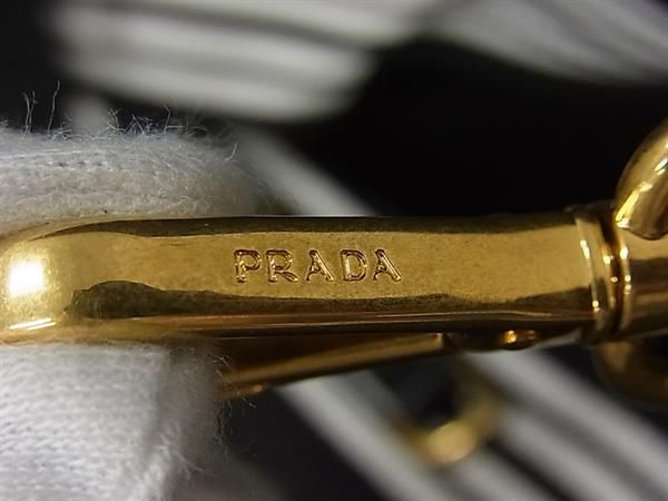 Prada Shoulder Strap for Canvas Bag Crossbody Black White — view 4