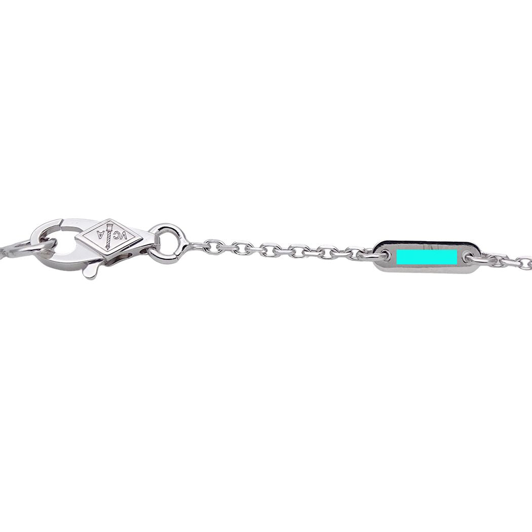 Van Cleef & Arpels Necklace Sweet Alhambra Diamond White Gold — view 6