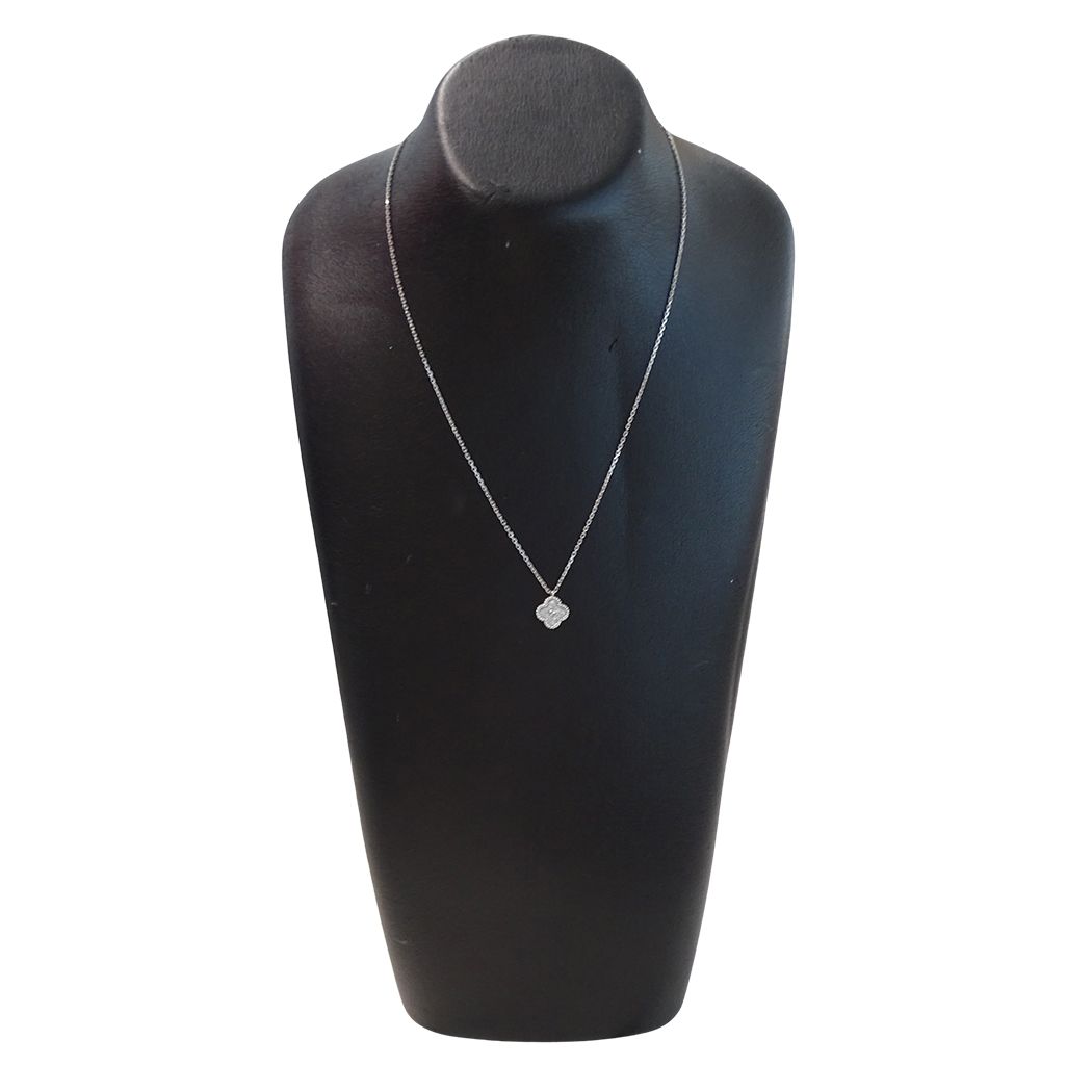 Van Cleef & Arpels Necklace Sweet Alhambra Diamond White Gold — view 8