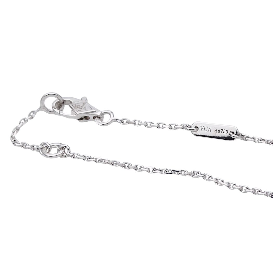 Van Cleef & Arpels Necklace Sweet Alhambra Diamond White Gold — view 5