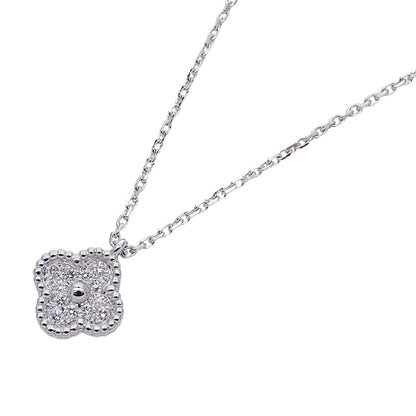 Van Cleef & Arpels Necklace Sweet Alhambra Diamond White Gold