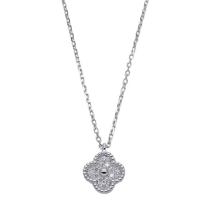 Van Cleef & Arpels Necklace Sweet Alhambra Diamond White Gold — view 2