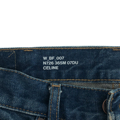 Celine Poly Jeans Button Fly Denim Pants 24 Indigo — view 6