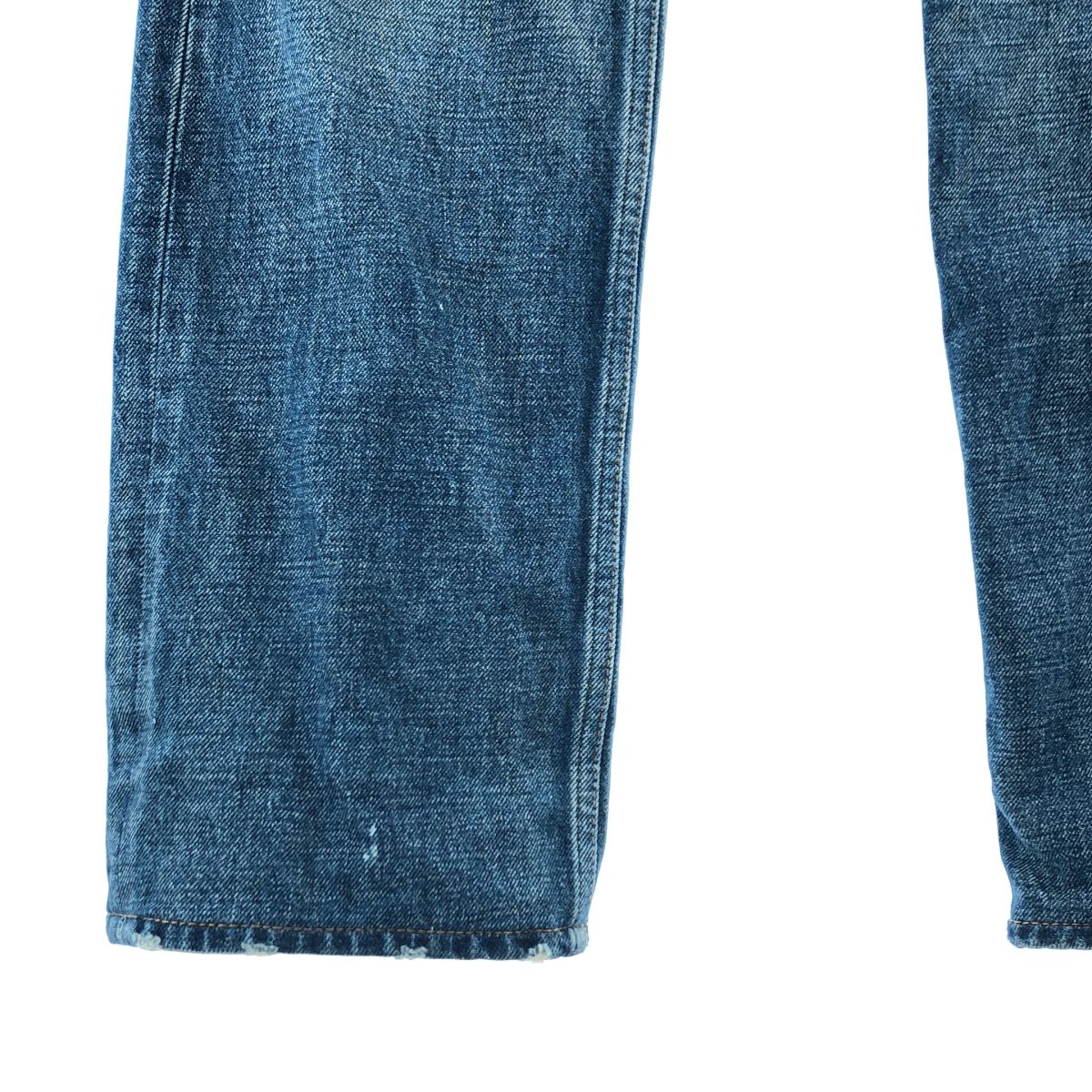 Celine Poly Jeans Button Fly Denim Pants 24 Indigo — view 3