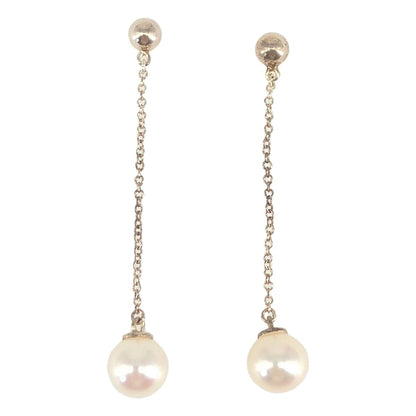 Tiffany & Co Ziegfeld Pearl Earrings Silver