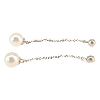 Tiffany & Co Ziegfeld Pearl Earrings Silver — view 3