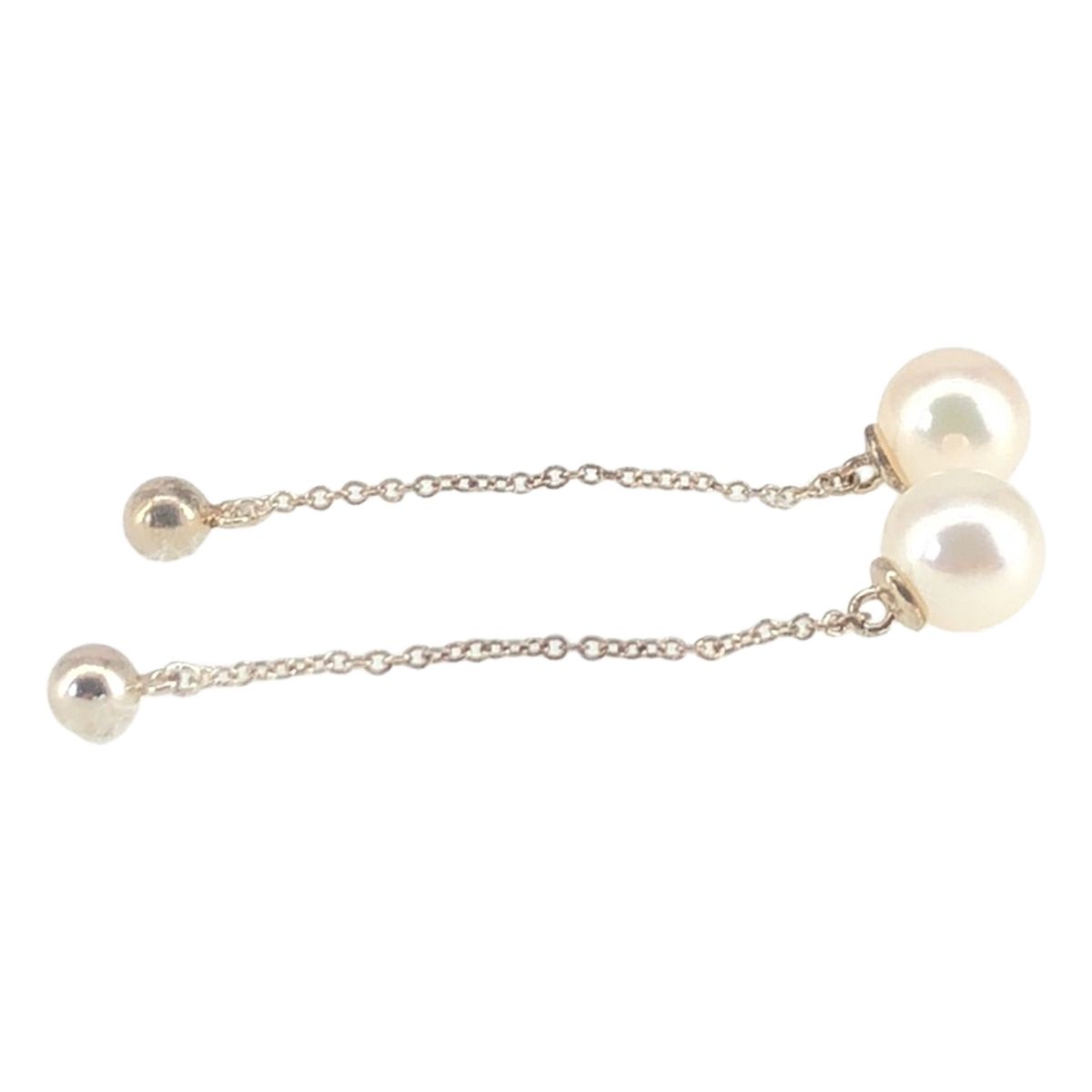 Tiffany & Co Ziegfeld Pearl Earrings Silver — view 2