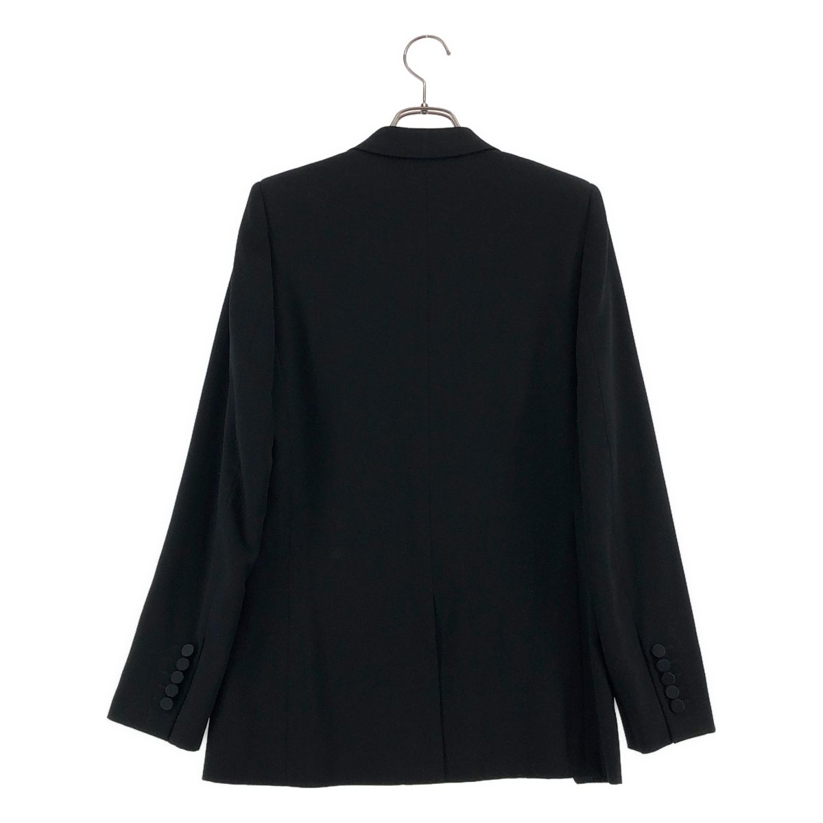 Saint Laurent Paris Wool Peaked Lapel Smoking Jacket 36 Black — view 5