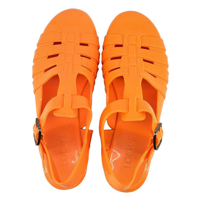 Loewe Rubber Fisherman Sandals Orange 37 — view 4