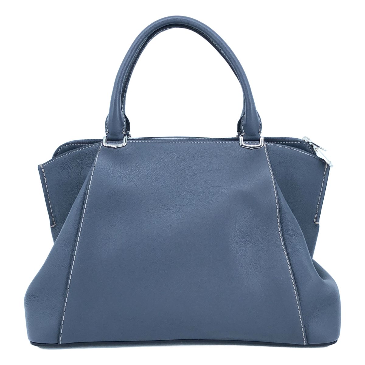 Cartier C de Cartier 2-Way Leather Handbag Navy — view 4