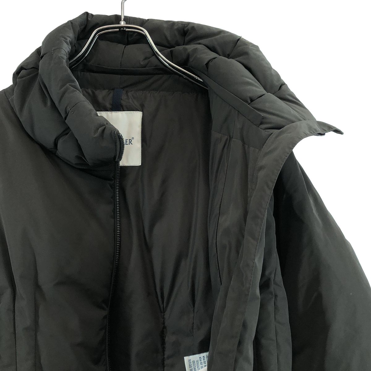 Moncler Renne High Neck Down Coat 0 Khaki — view 4
