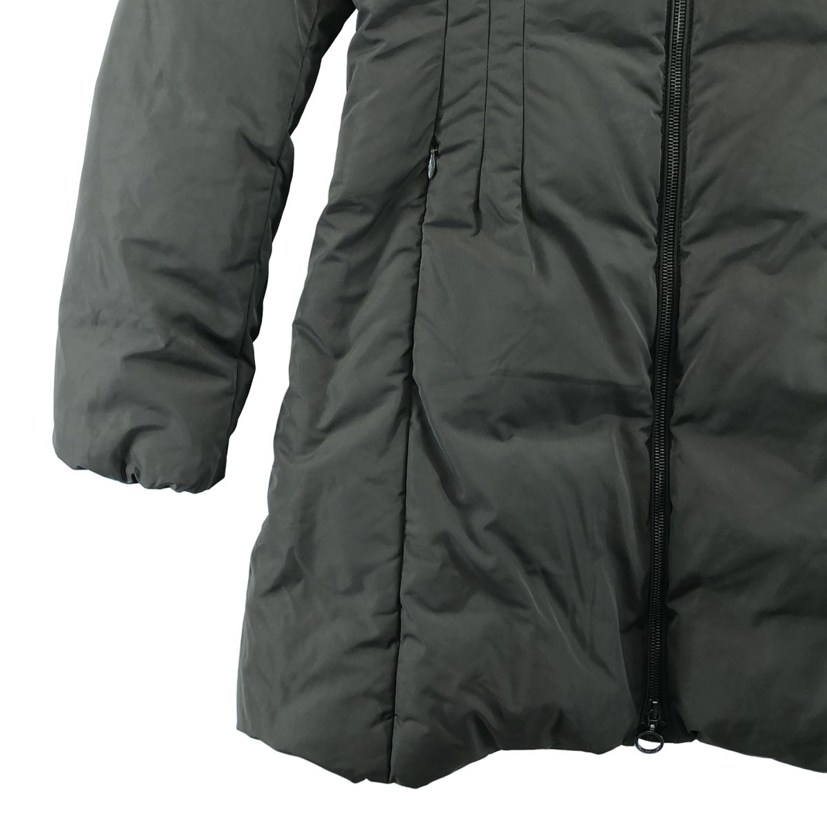 Moncler Renne High Neck Down Coat 0 Khaki — view 3