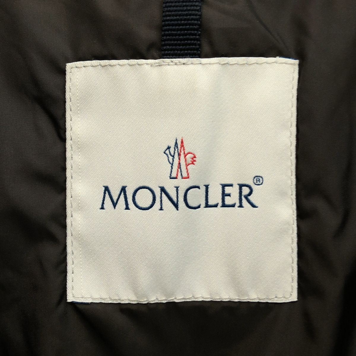 Moncler Renne High Neck Down Coat 0 Khaki — view 6