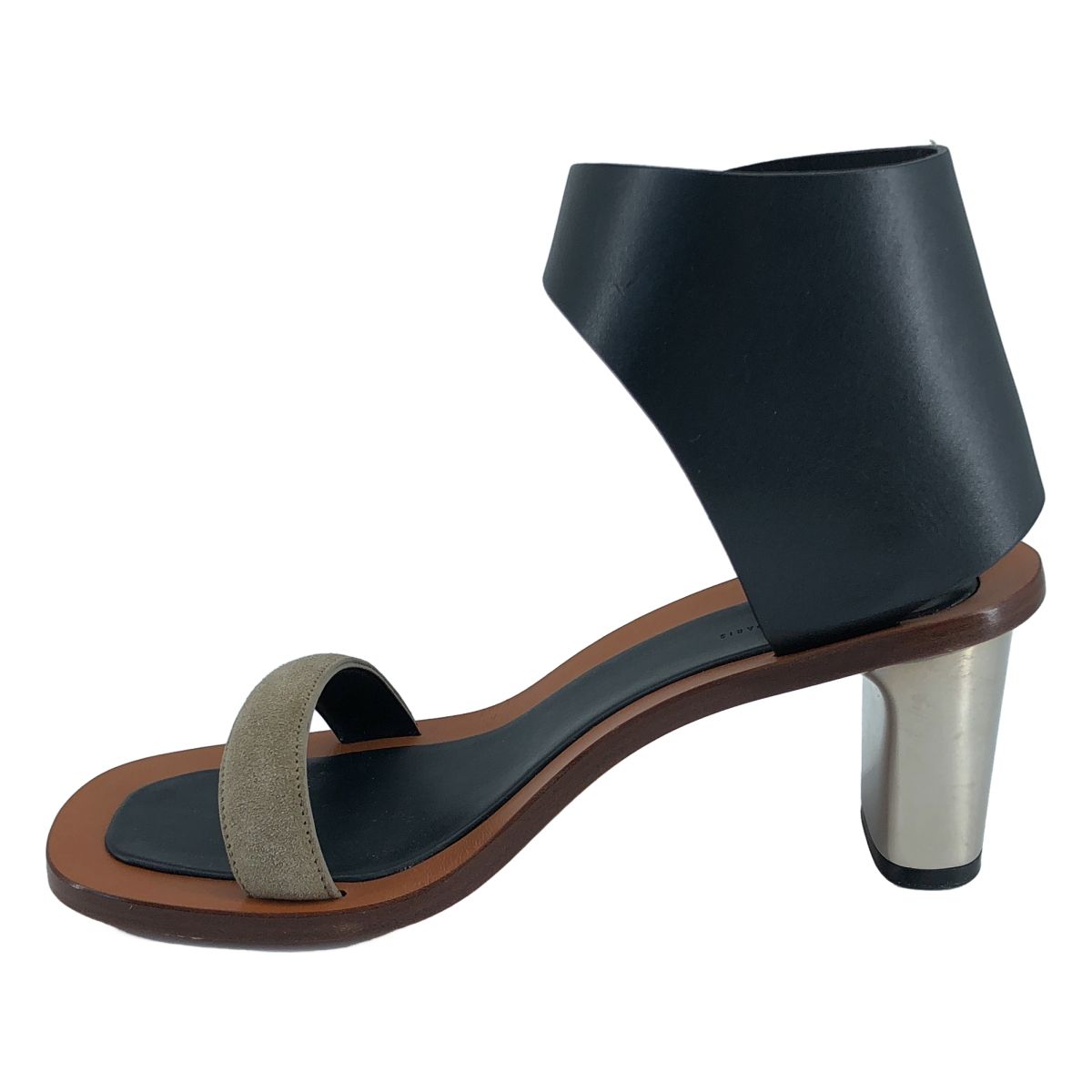 Celine Phoebe Philo Era Bambam Metal Sandals Navy Gray Gold 37 — view 2