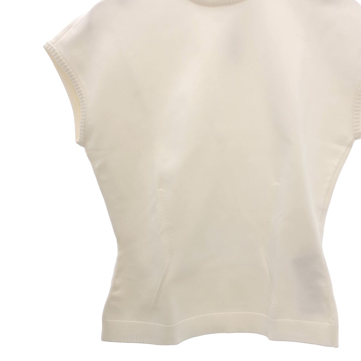 Gucci Back Logo Sleeveless Knit XS White Sweater — view 3