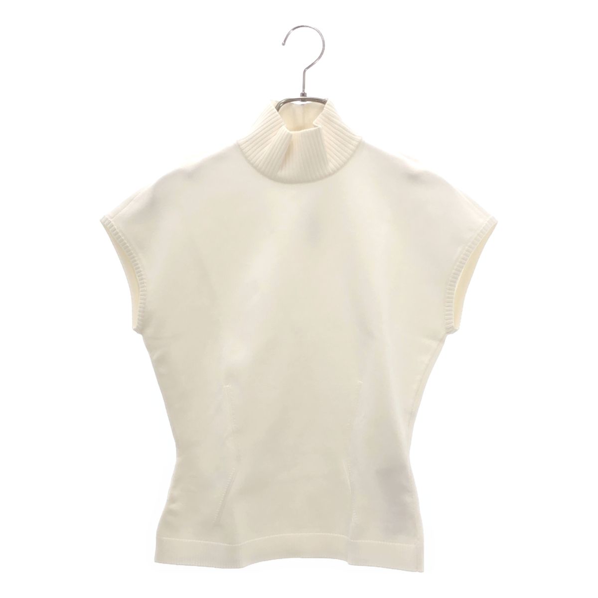 Gucci Back Logo Sleeveless Knit XS White Sweater