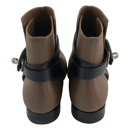 Hermes Neo Kelly Ankle Short Boots Brown Silver 36.5 — view 3