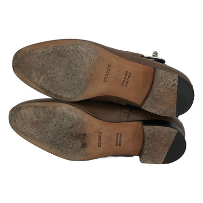 Hermes Neo Kelly Ankle Short Boots Brown Silver 36.5 — view 5