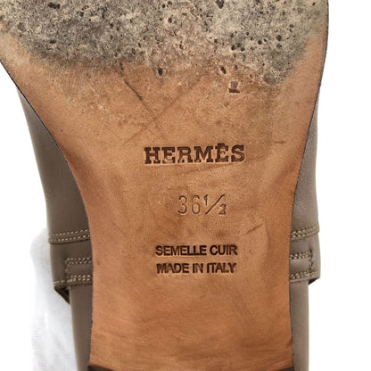Hermes Neo Kelly Ankle Short Boots Brown Silver 36.5 — view 6