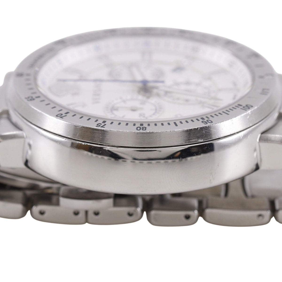 Versace Stainless Steel Quartz Chronograph White Dial Watch — view 7