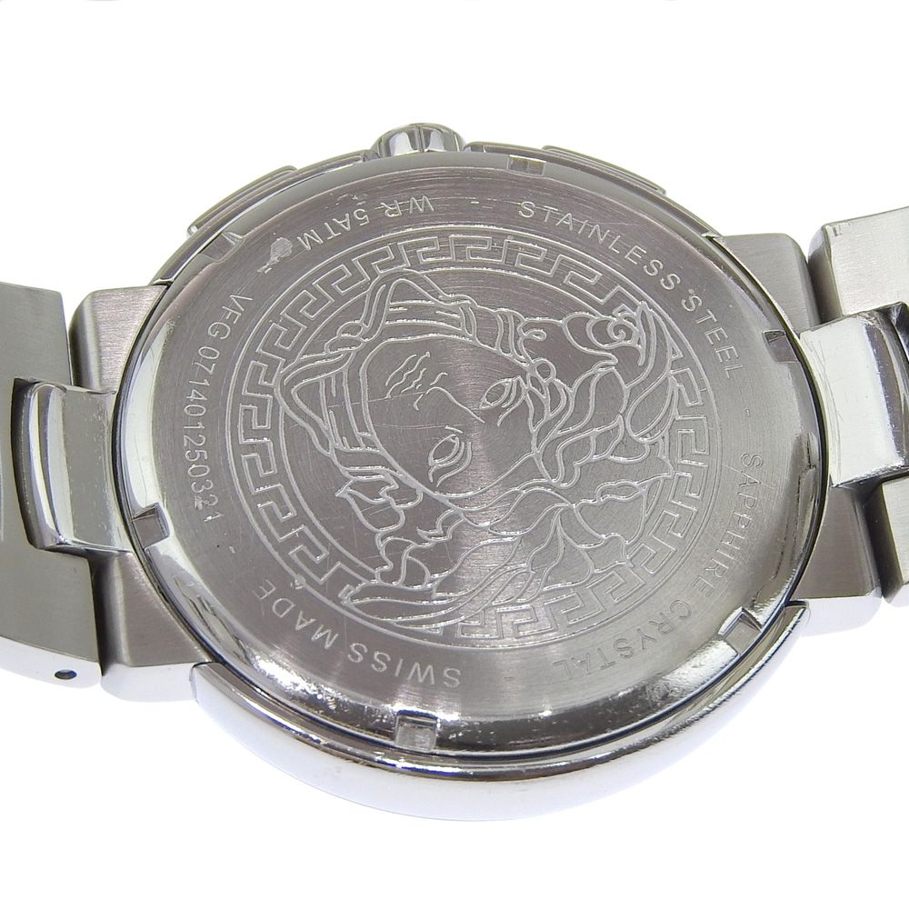 Versace Stainless Steel Quartz Chronograph White Dial Watch — view 5