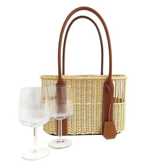 Hermes Bottle Basket Park Gold 01 Interval Wine Glass Pierre Charpin