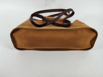 Hermes Shoulder Bag Kabak Elan PM Brown Canvas Leather Silver — view 6