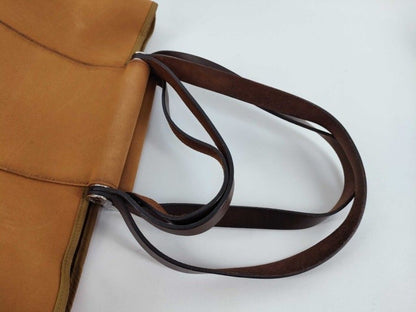 Hermes Shoulder Bag Kabak Elan PM Brown Canvas Leather Silver — view 3