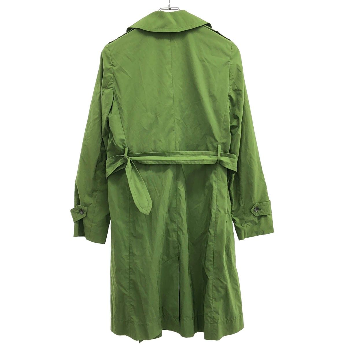 Max Mara Polyester Trench Coat Green 40 — view 2