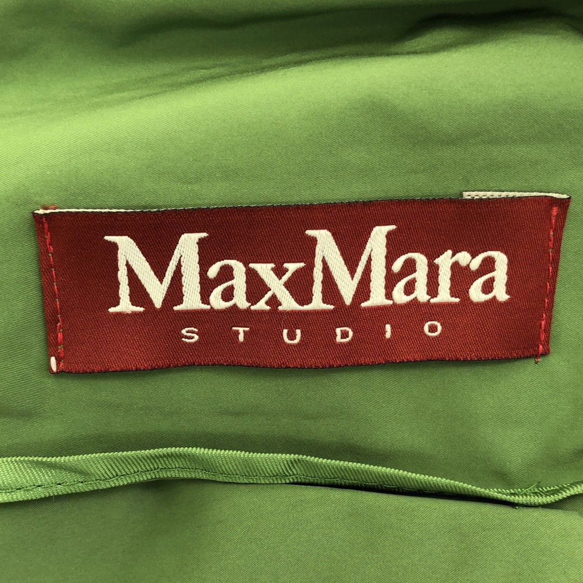 Max Mara Polyester Trench Coat Green 40 — view 3