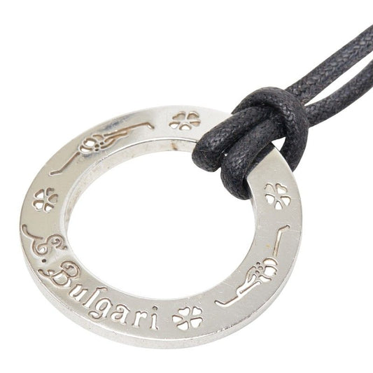 Bvlgari Se Bu the Children Round Motif Necklace Silver