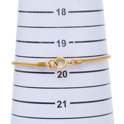 Chanel CC Logo Bracelet Gold Plated — view 6