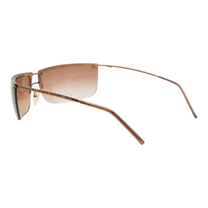 Gucci Rimless Eyewear Sunglasses Gradient Lens S Clear Brown Acetate Plated — view 2