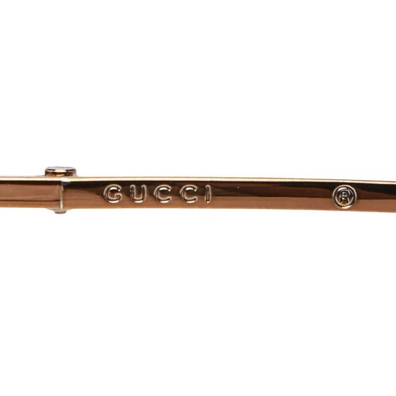 Gucci Rimless Eyewear Sunglasses Gradient Lens S Clear Brown Acetate Plated — view 5