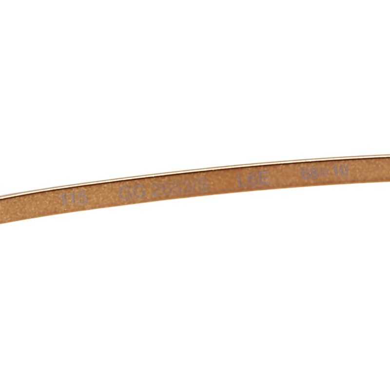 Gucci Rimless Eyewear Sunglasses Gradient Lens S Clear Brown Acetate Plated — view 8