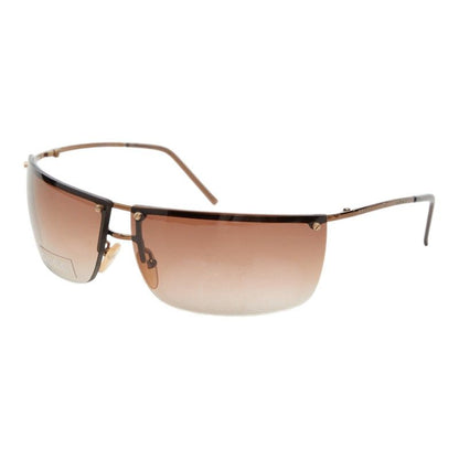 Gucci Rimless Eyewear Sunglasses Gradient Lens S Clear Brown Acetate Plated