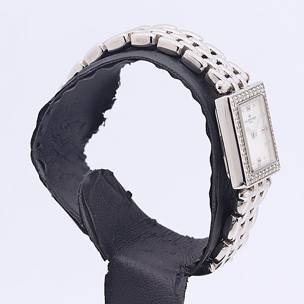 Balenciaga Square 945 SS Quartz White Shell Dial Watch with 5 Frames — view 2