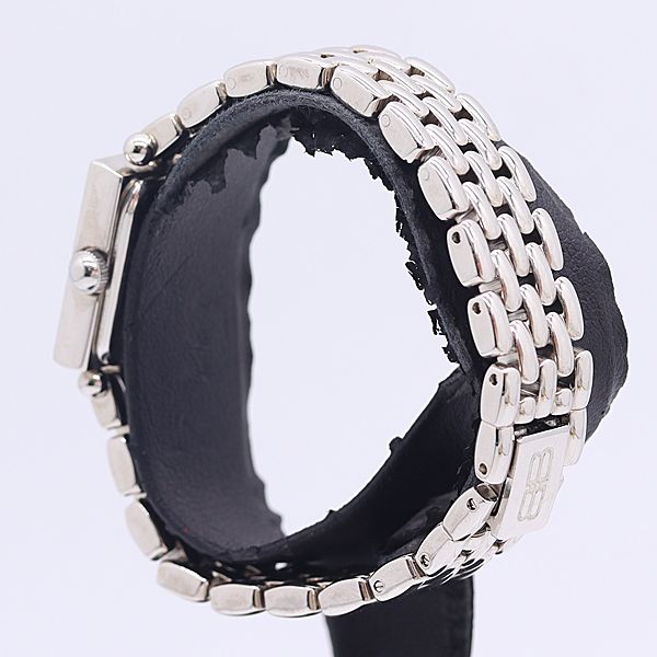 Balenciaga Square 945 SS Quartz White Shell Dial Watch with 5 Frames — view 3