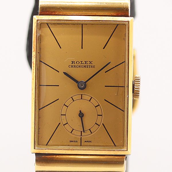 Rolex Prince Hand Wound YG Sumoseco Gold Dial Watch