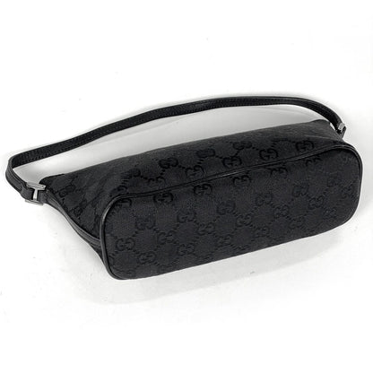 Gucci Handbag GG Pattern Pouch Canvas Black — view 2