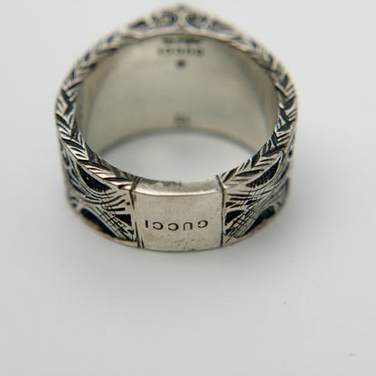 Gucci Heart Arabesque Ring 925 Sterling Silver Vintage — view 6