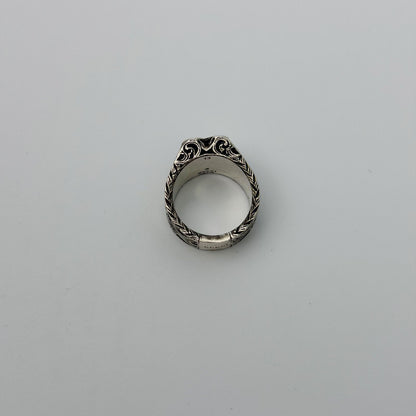 Gucci Heart Arabesque Ring 925 Sterling Silver Vintage — view 3