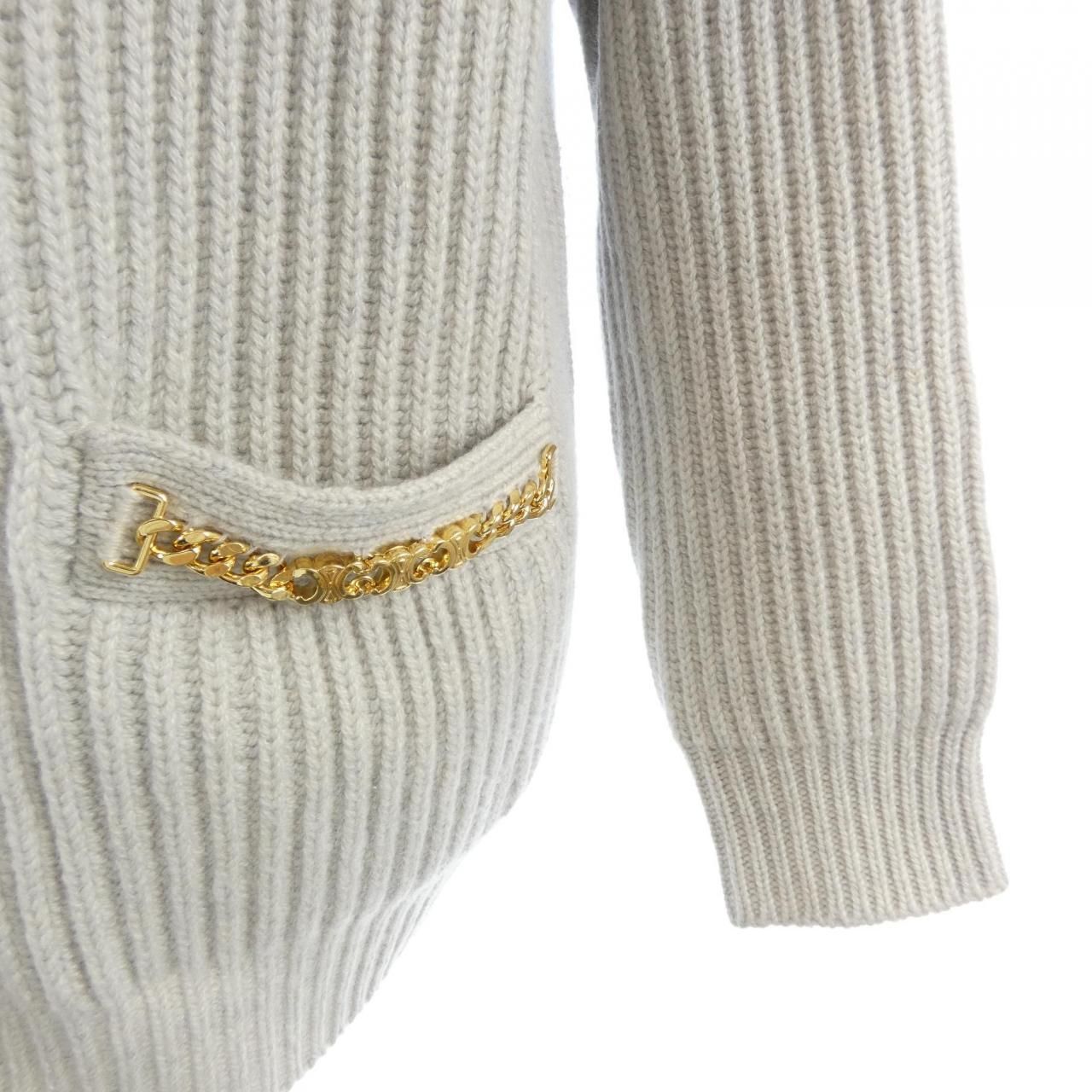 Celine Triomphe Cardigan Gray — view 6