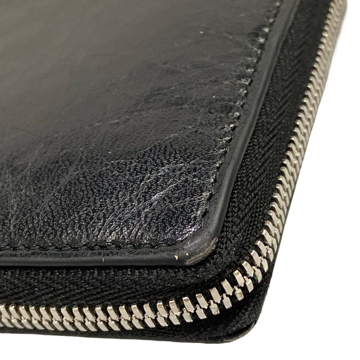 Balenciaga Wallet Monaco Continental Black Zip Around Leather — view 6